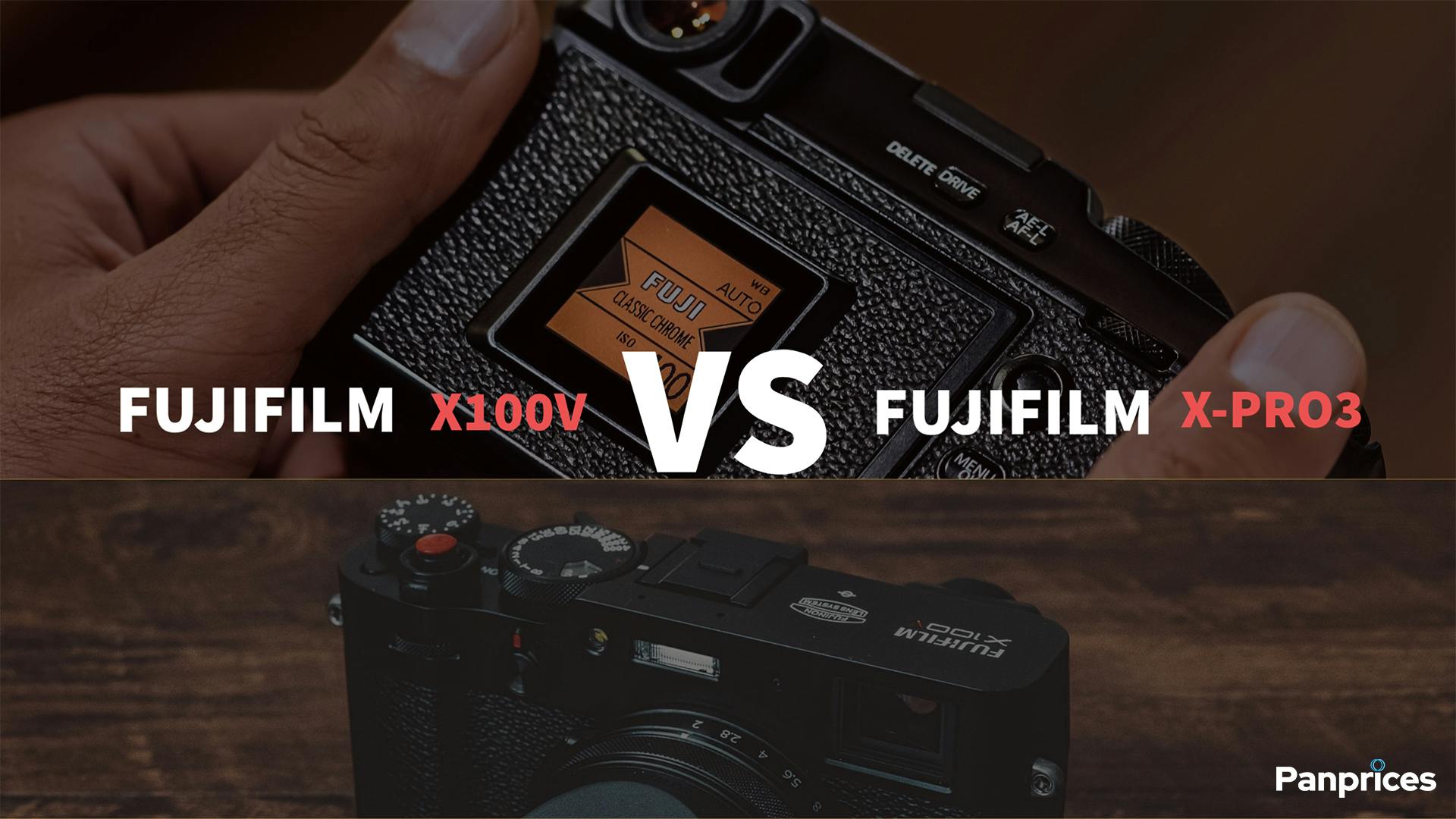 Fujifilm X100V VS Fujifilm X-Pro3 